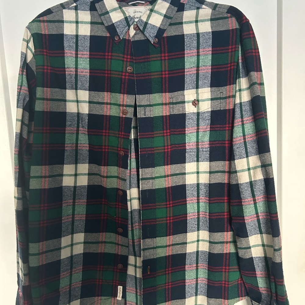 Weatherproof Men's Plaid Shirt - Green, Blue, Red